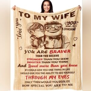 WIFE INSPIRATIONAL COZY 50 X 60 BLANKET! NEW IN PACK!